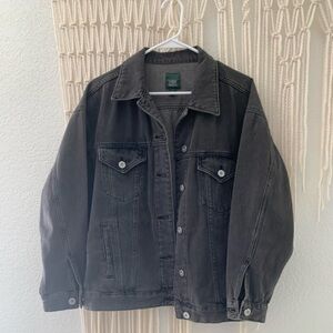 Wild Fable Oversized Black Denim Jacket